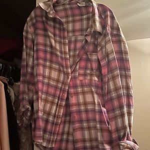 Cotton on purple flannel